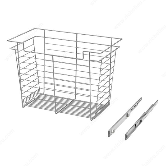 Richelieu Designer Closet Laundry Full Extension Pull-Out Steel Wire Basket