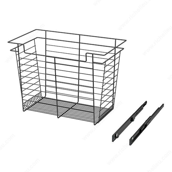 Richelieu Designer Closet Laundry Full Extension Pull-Out Steel Wire Basket