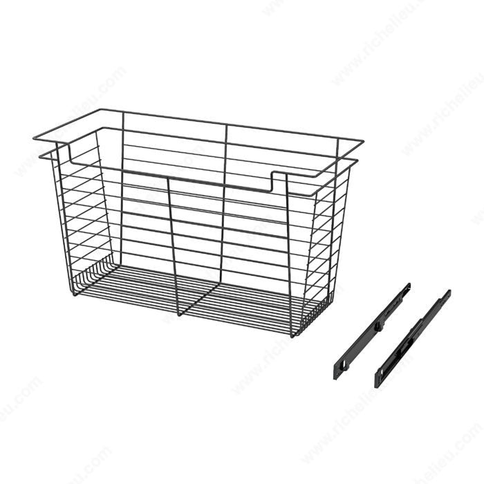 Richelieu Designer Closet Laundry Full Extension Pull-Out Steel Wire Basket