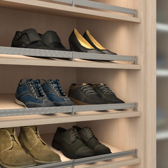 Richelieu Elegant Designer Closet Shoe Rails for Closet Shelves