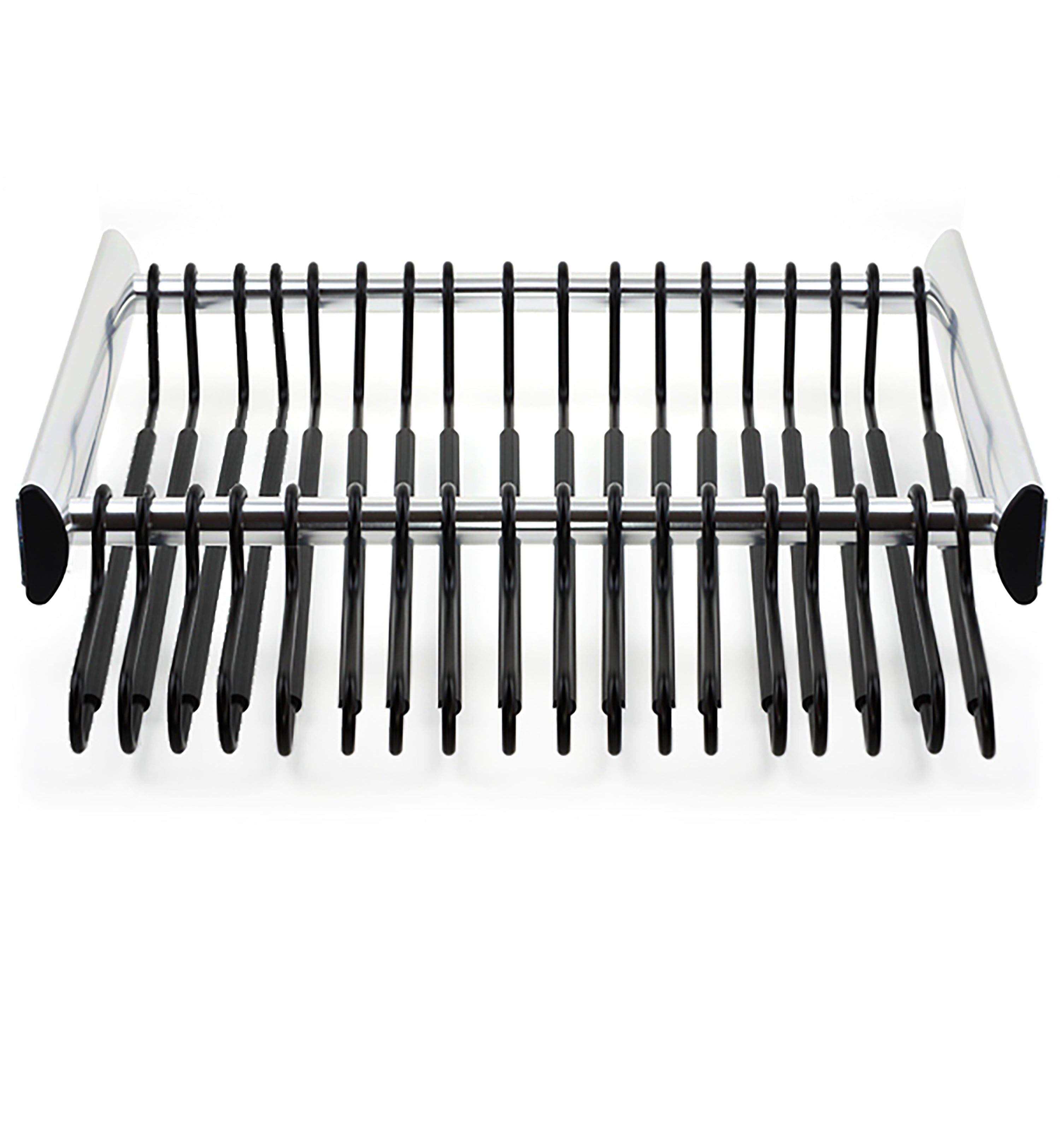 TAG Hardware SYNERGY Pull-Out Pant Rack Closet Organizer with Soft Close Slides and Pant Hangers