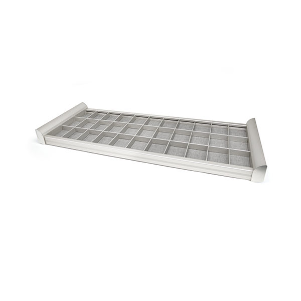 TAG Hardware Engage Jewelry Drawer Insert Customizable Grids for Jewelry, Ties, and Accessories, Adaptable with Drawer Face Adapters