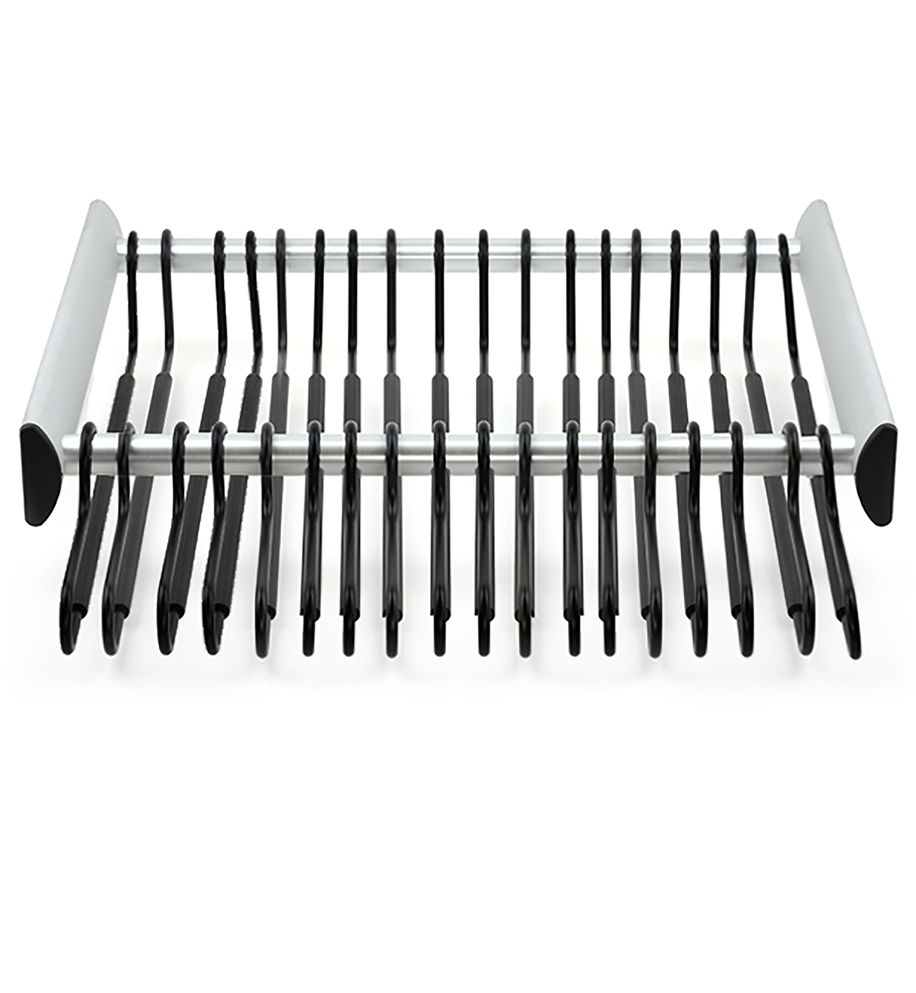 TAG Hardware SYNERGY Pull-Out Pant Rack Closet Organizer with Soft Close Slides and Pant Hangers