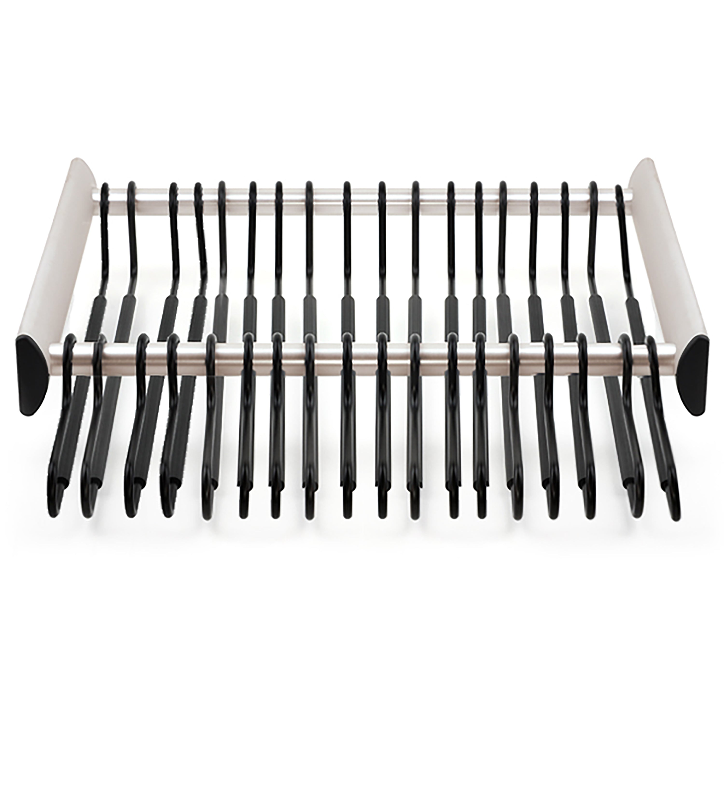 TAG Hardware SYNERGY Pull-Out Pant Rack Closet Organizer with Soft Close Slides and Pant Hangers