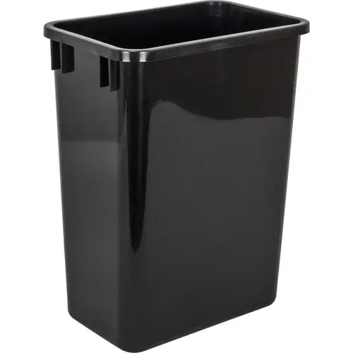 4-Pack Replacement Waste Plastic Trash Cans - Indoor Garbage Bins for Kitchen, Home, Office & Commercial Use