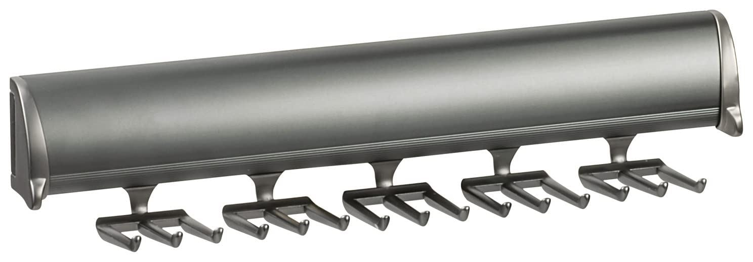 TAG Hardware Designer 15-Hook Tie Rack Closet Organizer with 11.75 Inch Extension