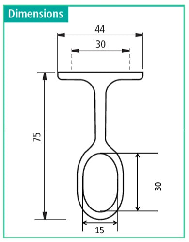 Welded Steel Polished Chrome Oval Wardrobe Tube with Two End Caps – Durable Closet Rod for Clothes Hanging