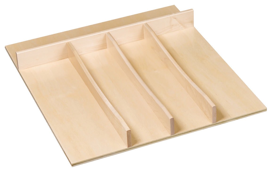 Century Series Maple Utility Tray Insert – Trimmable, 18" & 26 - 3/4" Wide, Fits 19 - 3/4" Deep Cabinets - KI Home