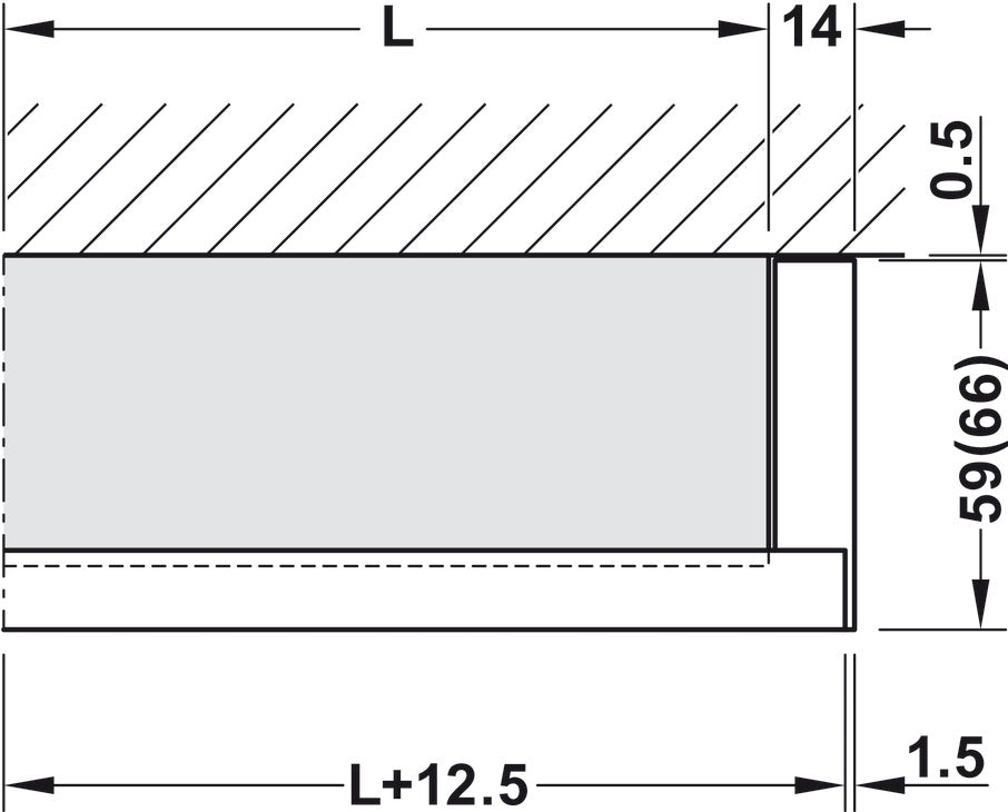 HAWA Junior 80/Z Single Sliding Door Hardware Fitting Set | 176 Lb. Top Hung System without Upper Track
