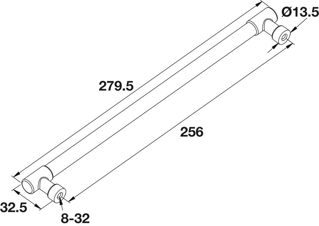 TAG Hardware Premium Traditional Bar Drawer Handle