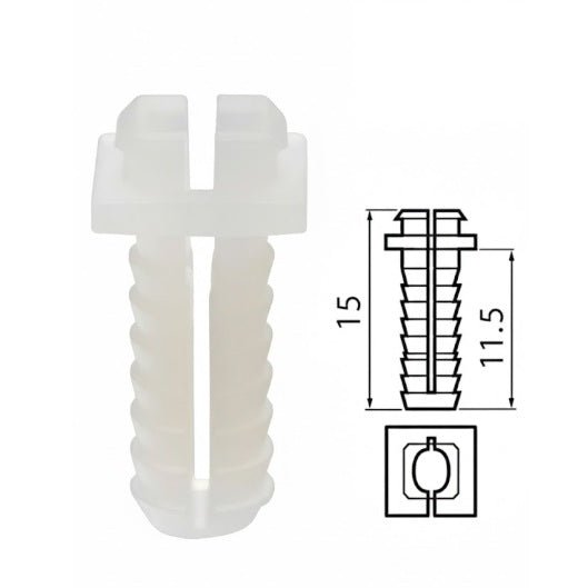 Expando Split Dowels (15mm L) for Blum Mounting Plates & Cabinet Hinges - KI Home