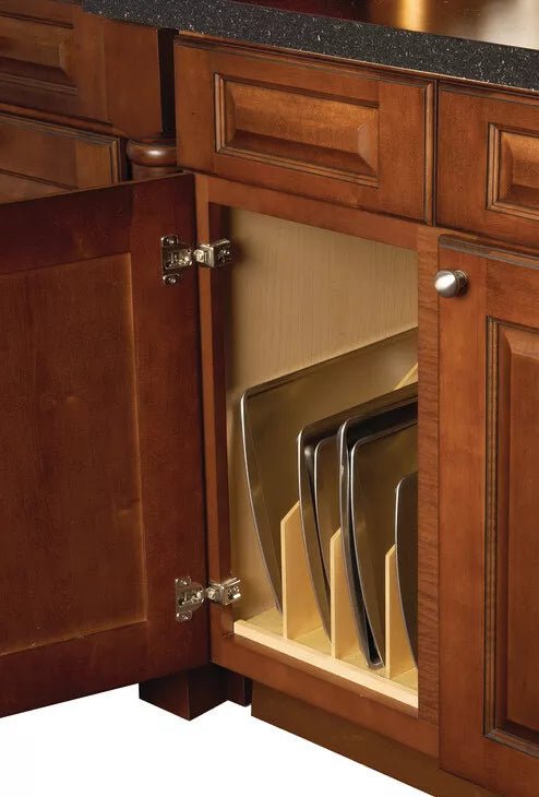 Hafele 11.75 Inch Wide Vertical Tray Wood Divider for 12 Inch Wide Cabinets - KI Home