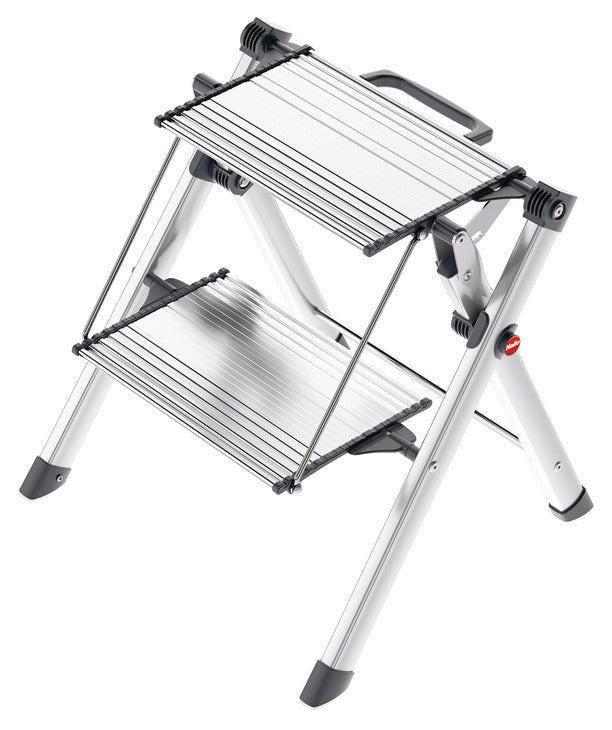 Hafele 2 - Step Heavy Duty 330lbs Load Capacity Non - Slip Folding Stool with Handle - KI Home