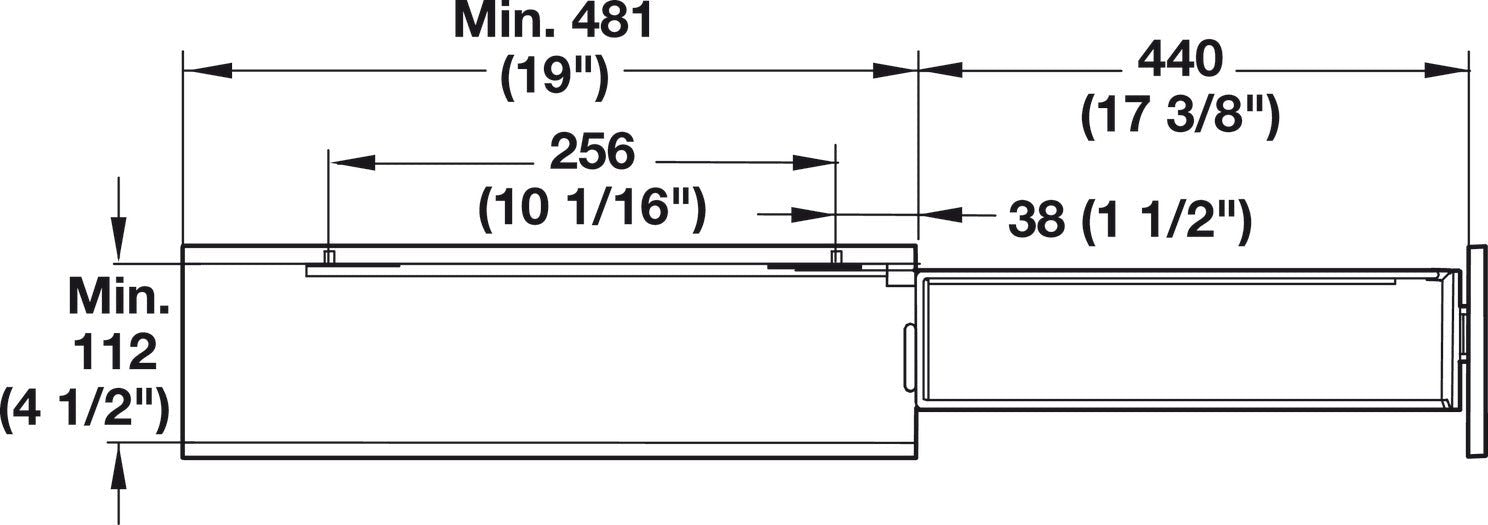 Häfele 2 - Tier Soft & Silent Base Cabinet Pull - Out Organizer – Right - Side Mount, Chrome Steel, 26.4 lb Load Capacity - for 6” Cabinet Width - KI Home