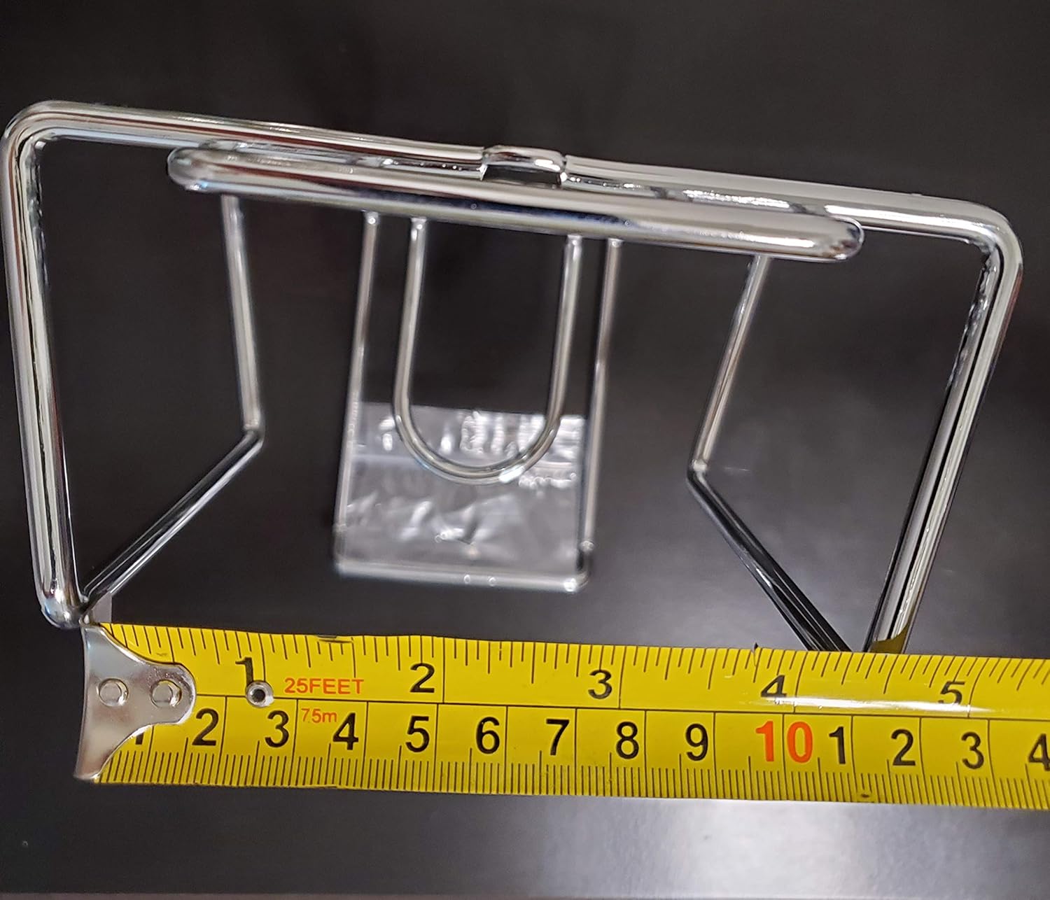 Hafele 520.20.280 Steel Iron Holder Chrome Plated Wall Mount with Cord Storage - KI Home