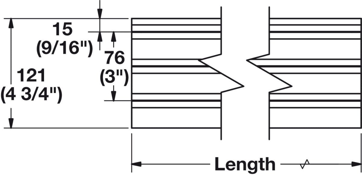 Hafele 92" Omni Track Ready Pack Wall Storage Kit - KI Home