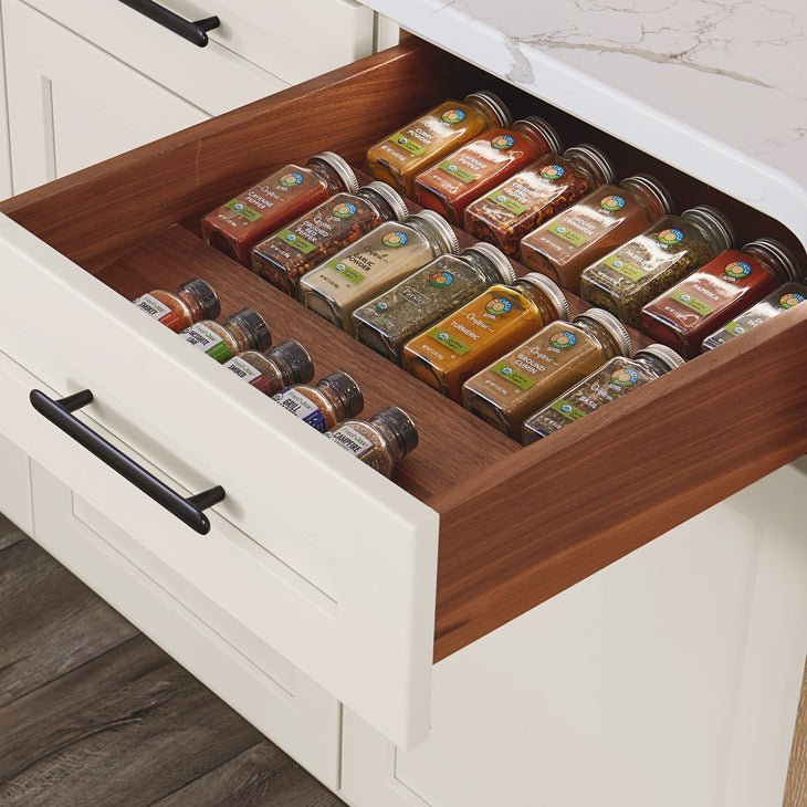 Hafele Finelineβ’ Stepped Spice Drawer Insert, Trim - to - Fit (Choose Size & Finish) - KI Home