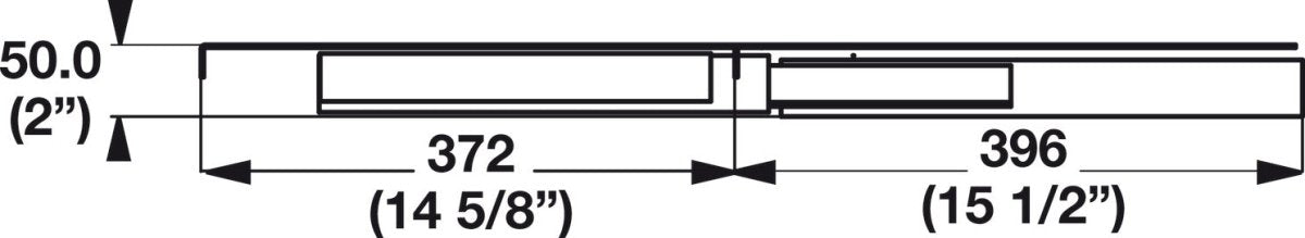 Hafele Heavy - Duty 132 lb Capacity Full Extension Pullout TV Swivel Platform – 180° Pivot - KI Home