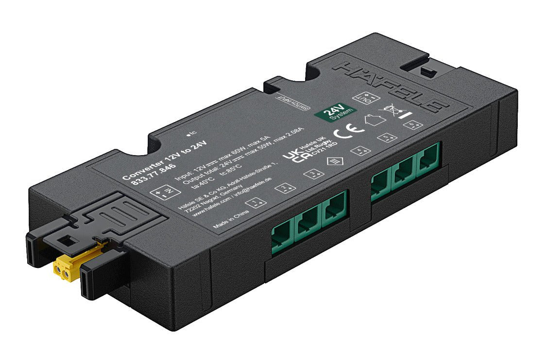 Hafele Loox5 Voltage Converter | 12V Driver to 24V Lighting | 50W Output with 6 Ports - KI Home