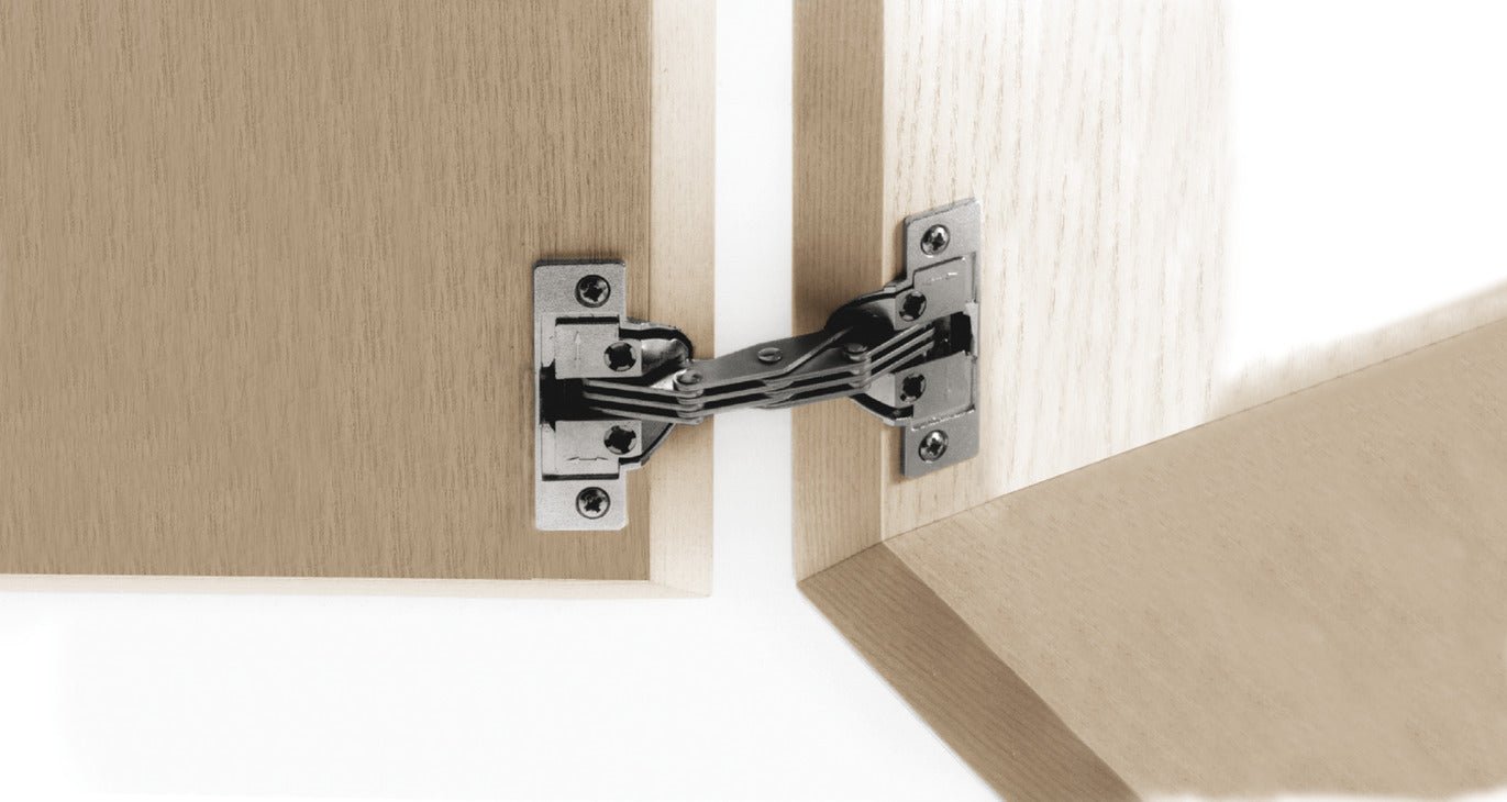 Hafele Miter Flap Cabinet Steel Hinge GS 45/90 1.5mm (1/20'') Wide with 135° Opening Angle for Doors and Flaps - KI Home