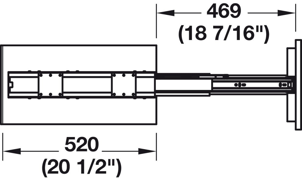 Hafele Pull - Out Pantry Unit with 5 Chrome - Plated Hanging Baskets for 300 mm (11 - 13/16 inch) Cabinet Width - KI Home
