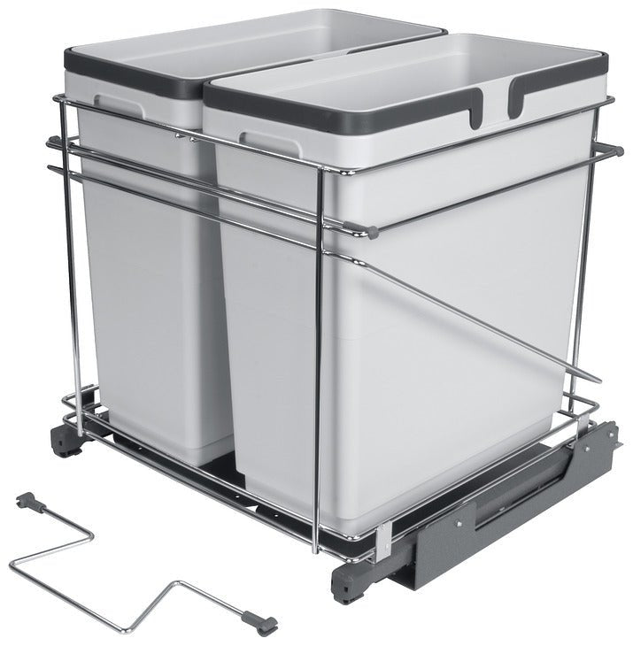 Hafele Pull-Out Waste Bin System – Premium Soft-Close Trash Organization - KI Home