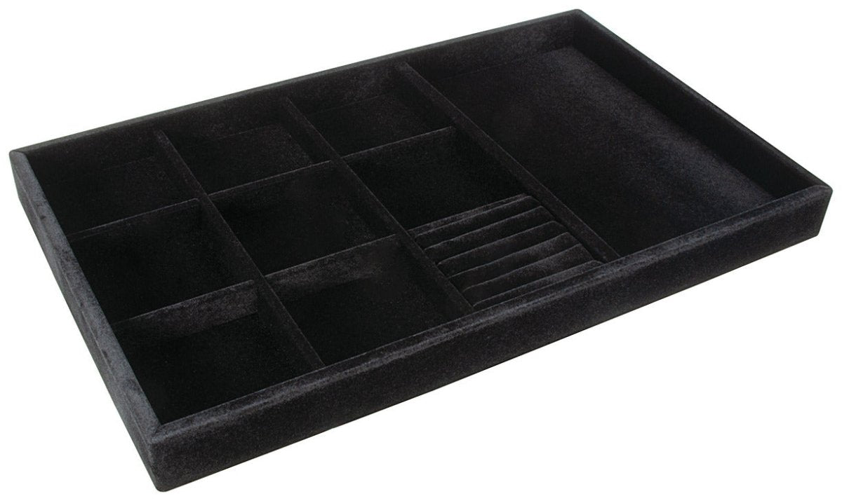 Häfele Velvet Jewelry Tray Organizer | 22 - 15/16" Wide Drawer Insert | Luxury Closet Storage - KI Home