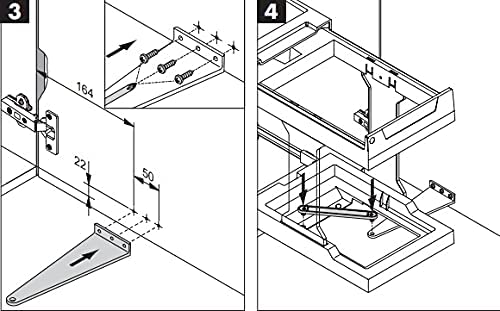 Hailo Solo 20L (21.1 Qt) Low - Height Pull - Out Trash Can System - KI Home