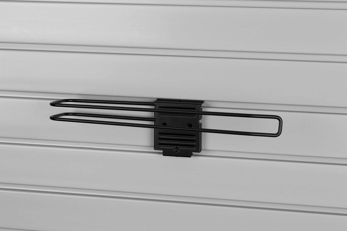 HandiWall Black Steel Paper Towel Holder - Slatwall Mount for Garage & Workshop - KI Home