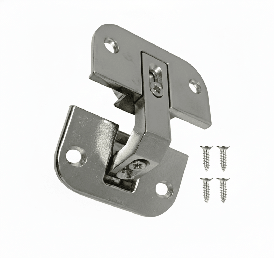 Heavy - Duty Full Inset Concealed Hinge with Installation screws - Pie - Cut Corner Cabinet Door - 78° Opening - Adjustable - KI Home