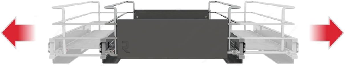 Heavy - Duty Steel Adjustable Pullout Wire Basket Pots, Pans, Lid Cookware, Pantry Cabinet Organizer - KI Home