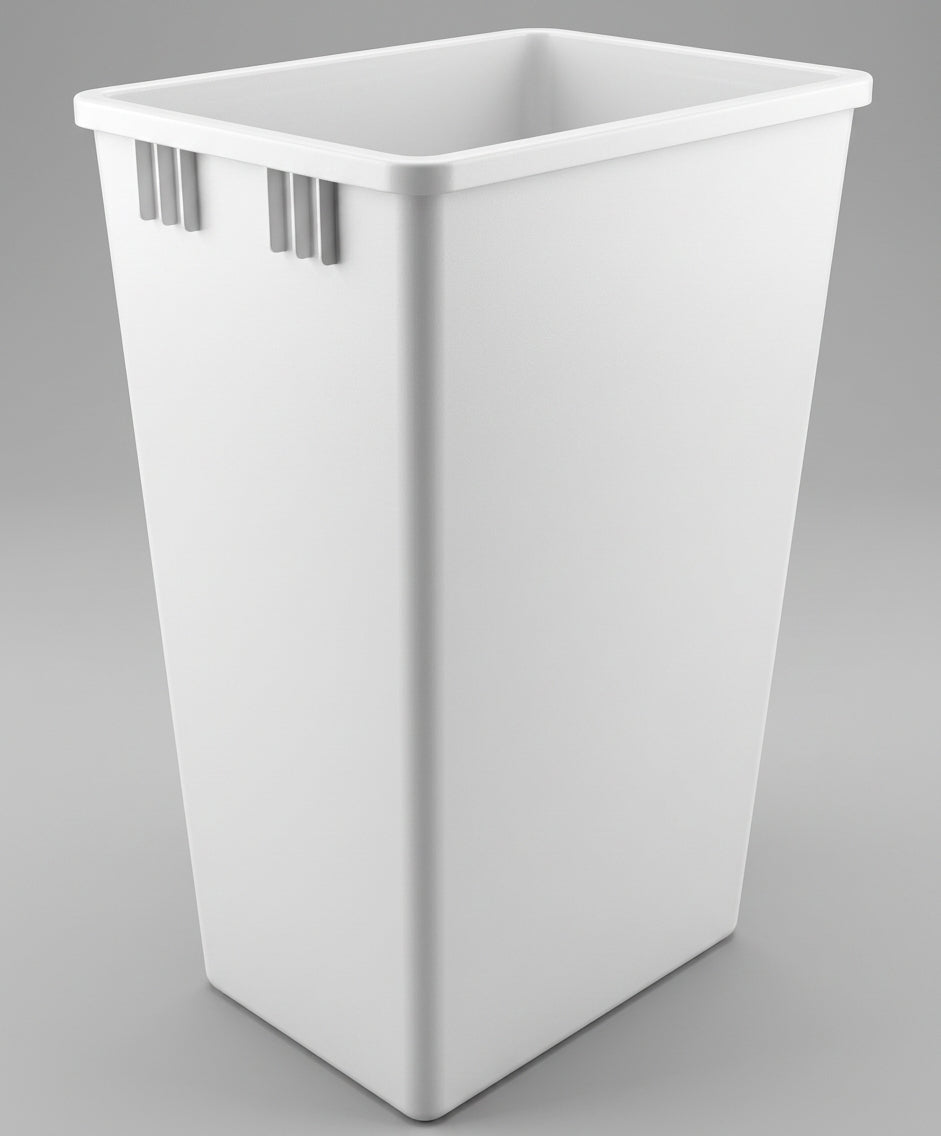 High-Density Polypropylene Replacement Trash Bin | 36 Qt (34L) or 52 Qt (49L) | With or Without Lid - KI Home