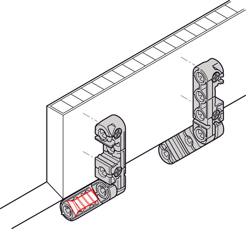 Häfele Ixconnect UC 16/64 Universal Connector – Black Plastic (Multi-Pack Options Available)