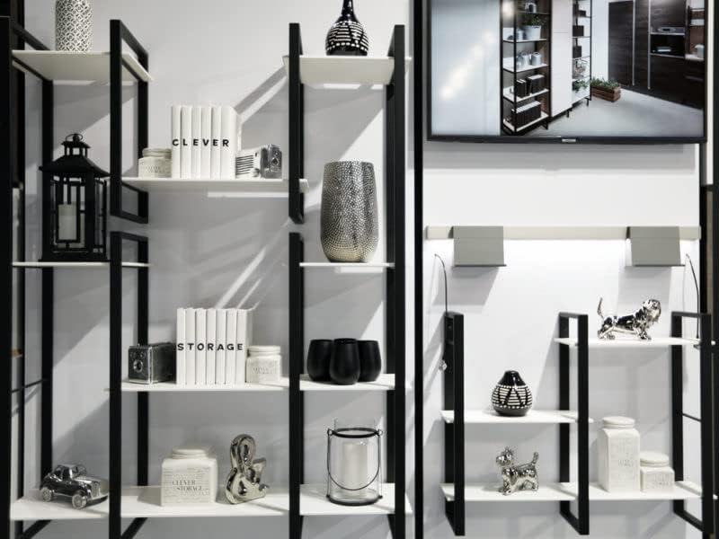 Kessebohmer YouK Clever Modular Organizational Storage Open Shelving System for Any Room Kitchen Bathroom Living Room Closet and Office - KI Home