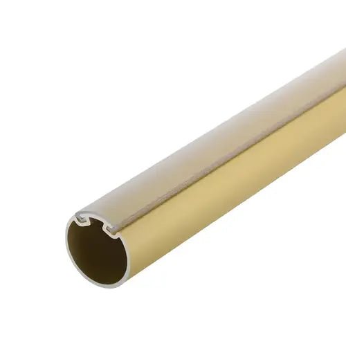 Matte Brass Premium Custom Cut - to - size (12" - 96" long) Wardrobe Rod kit with Protective top cover and End Supports - KI Home