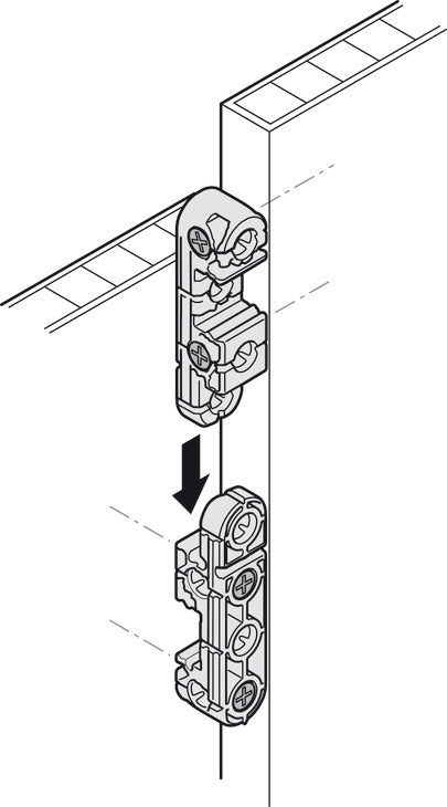 Häfele Ixconnect UC 16/64 Universal Connector – Black Plastic (Multi-Pack Options Available)