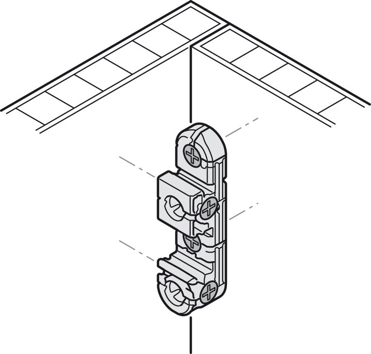 Häfele Ixconnect UC 16/64 Universal Connector – Black Plastic (Multi-Pack Options Available)