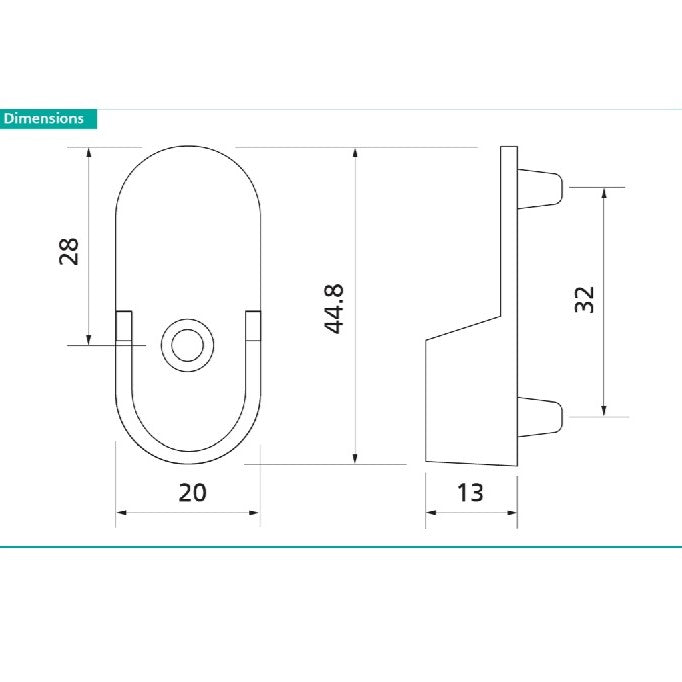Oval Wardrobe Tube Closet Rod with Two End Supports - Aluminum (18"-48" L)
