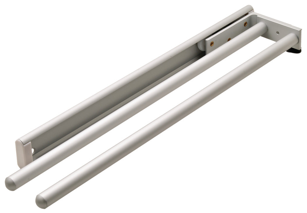 Hafele Under Sink Two-Prong Pullout Hand Towel Rack – Aluminum