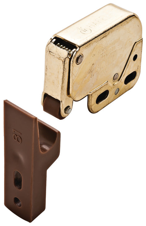 Hafele Steel Mini-Latch with Automatic Spring Catch, Made in Italy