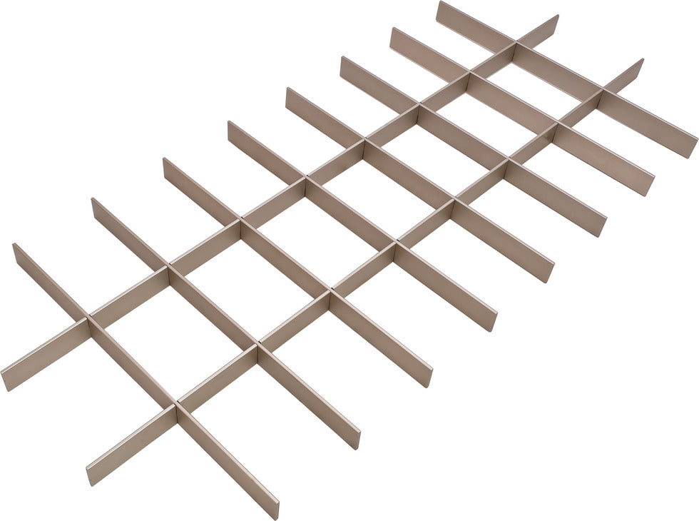 TAG Hardware Engage Jewelry Drawer Insert Customizable Grids for Jewelry, Ties, and Accessories, Adaptable with Drawer Face Adapters