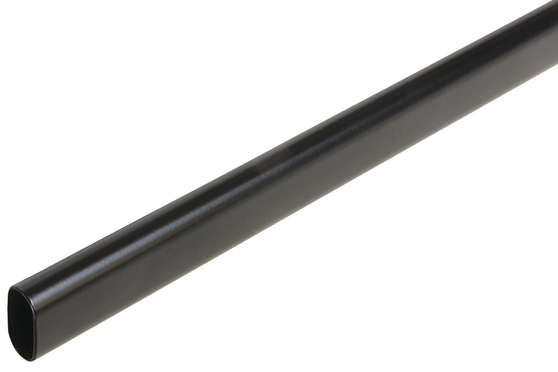 12-Case ProPack Welded Steel 24" Long Oval Heavy-Duty Wardrobe Closet Rods in Polished Chrome or Black