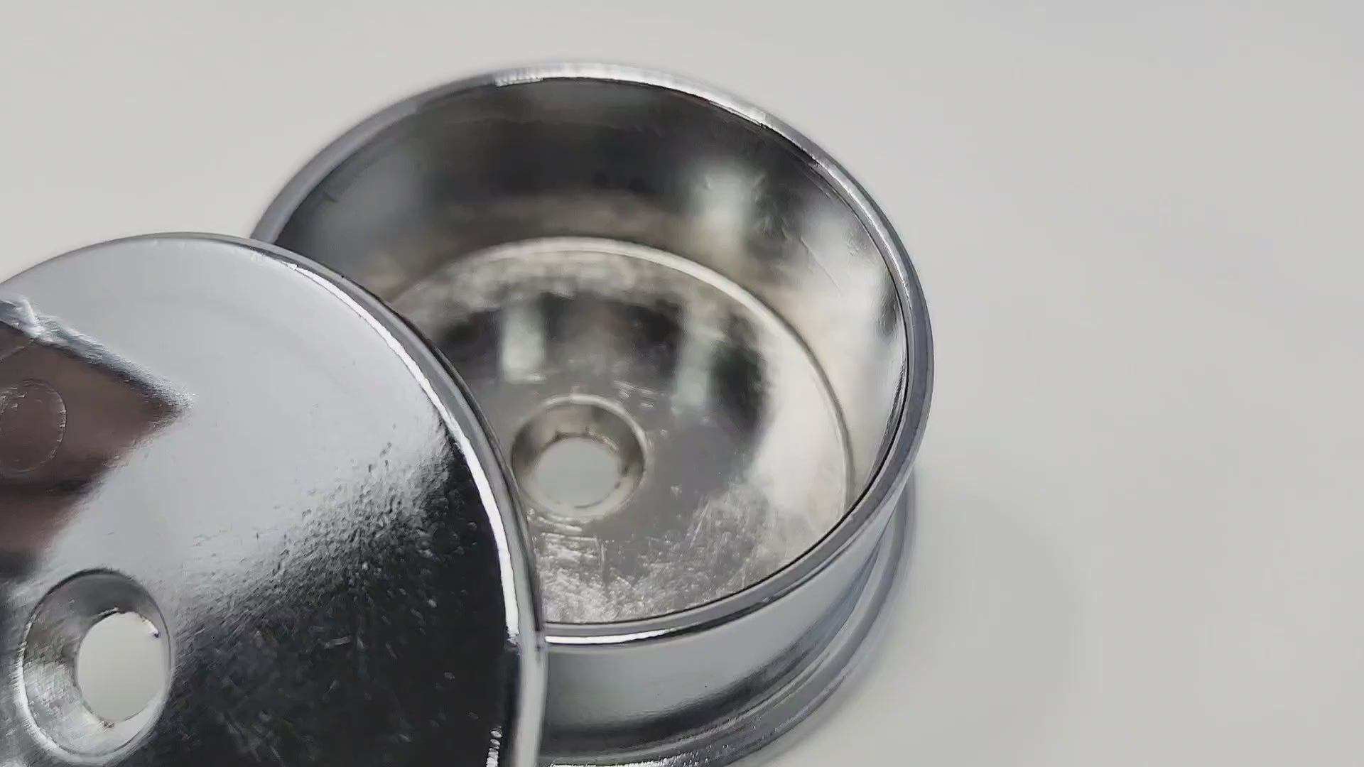 TAG Hardware All-Metal 1 Pair 1-5/16" Diameter Closet Rod End Caps with Two Pins for 5 mm Holes