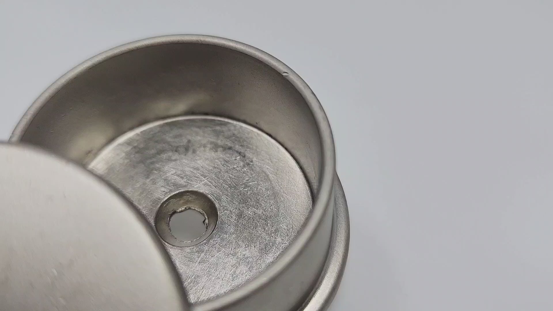 TAG Hardware All-Metal 1 Pair 1-5/16" Diameter Closet Rod End Caps with Two Pins for 5 mm Holes
