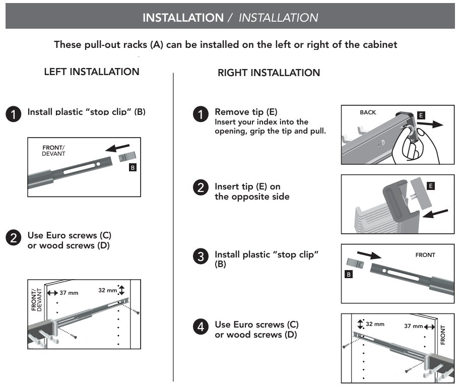 Richelieu 5 - Hooks Designer Wardrobe Reversible Closet Belt Rack with 11 Inch Pullout Extension - KI Home