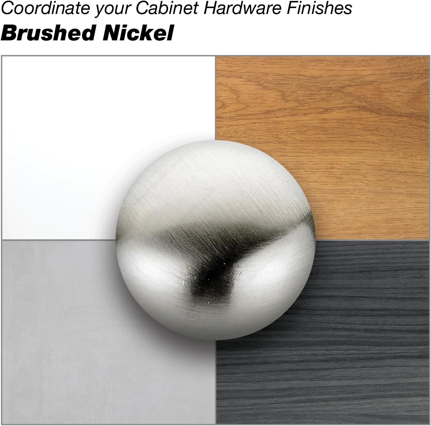 Richelieu Hardware 1 1/16 in (27 mm) Center Brushed Nickel Contemporary Cabinet Pull - KI Home