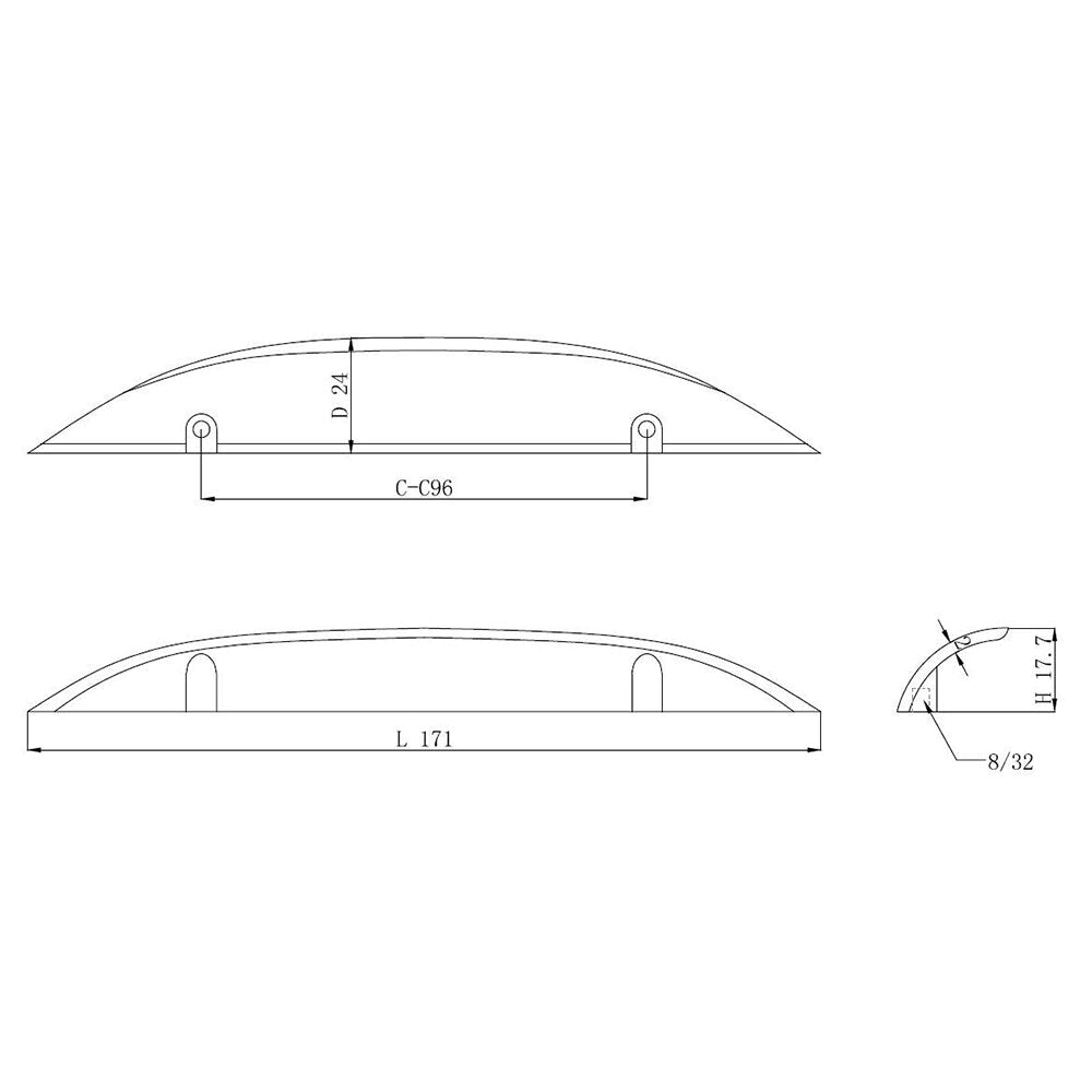 Richelieu Hardware BP42696CHBRZ Swansea Collection 3 3/4" Center - to - Center Modern Cabinet Drawer Pull Champagne Bronze - KI Home