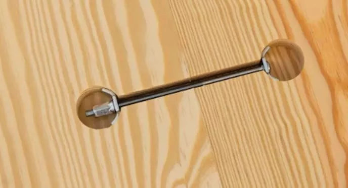 3-Inch Long Adjustable Steel Joint Bolts Fasteners for Recessed Work Surfaces and Countertops