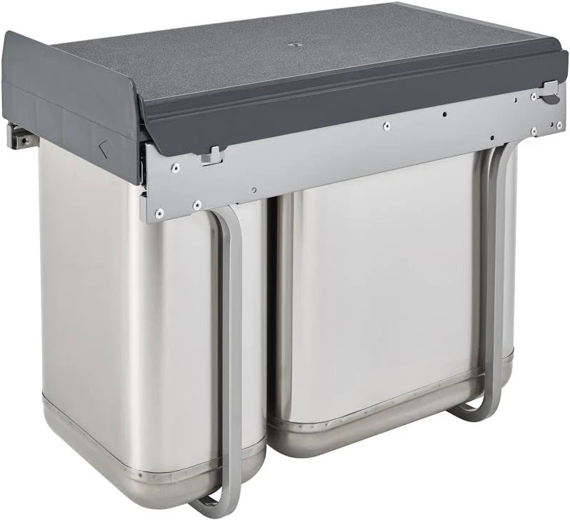 Rev-A-Shelf 8-785-30-2SS Stainless-Steel Undersink Double Waste Container System