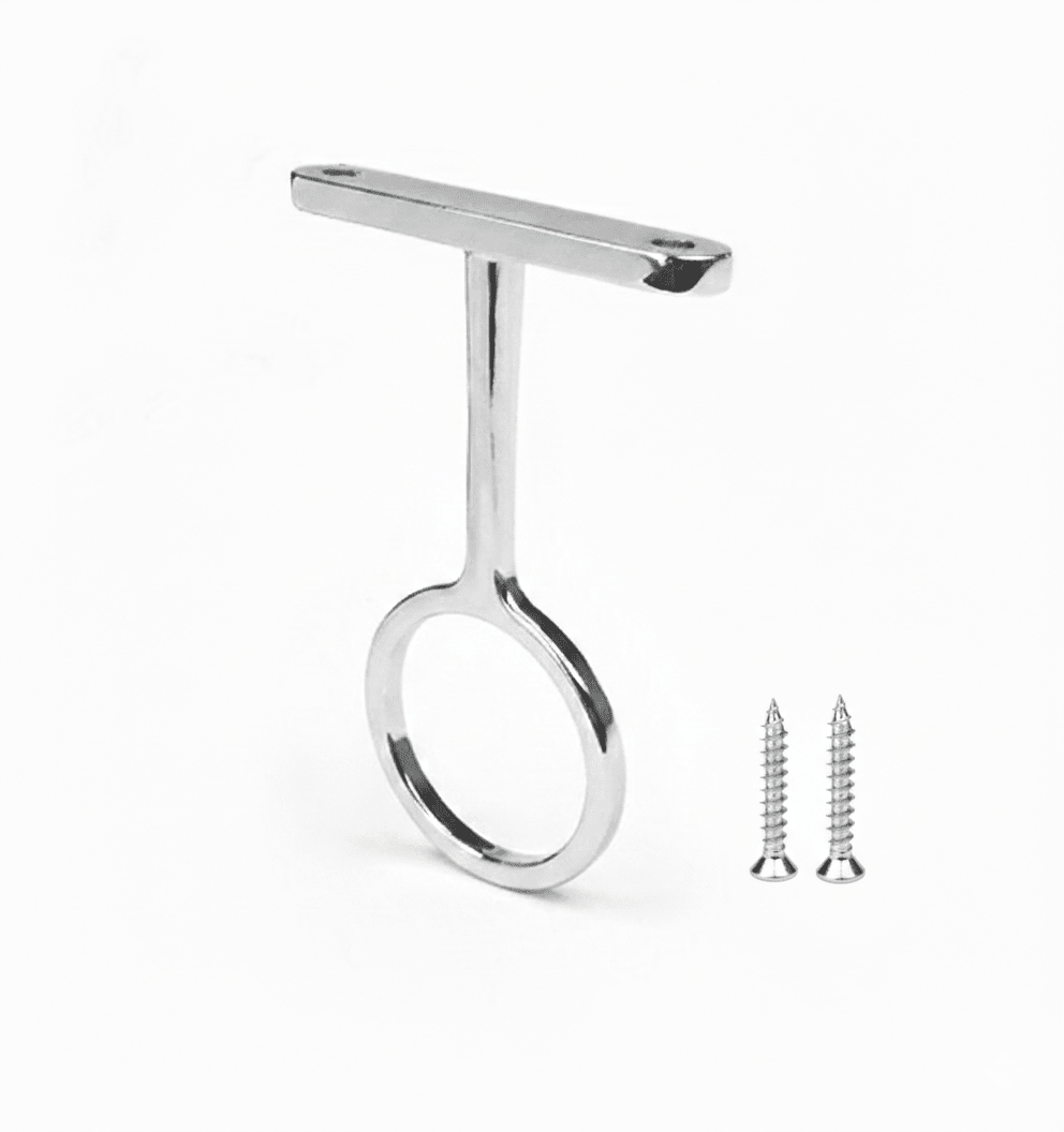 TAG Hardware 1 - 5/16" Metal Wardrobe Closet Rod Center Support Bracket - KI Home